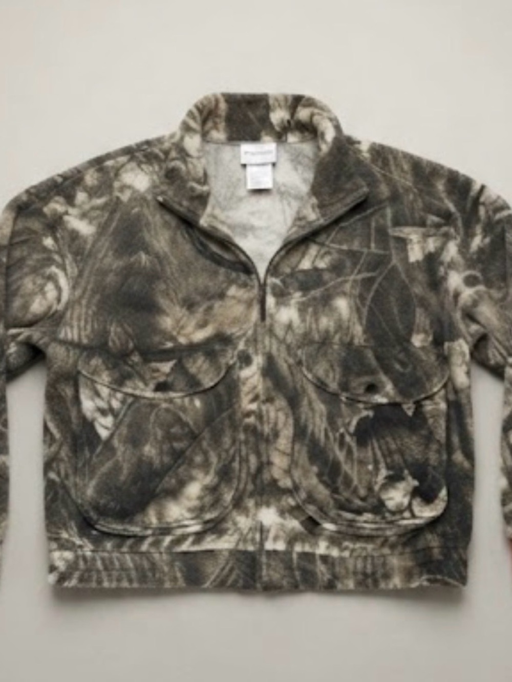 Mossy Oak Kids Tie-Dye Style Jean Jacket - Black & White